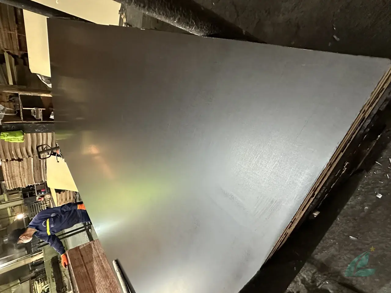 Film faced plywood black brown panels closeup export quality Vietnam Mika Plywood factory