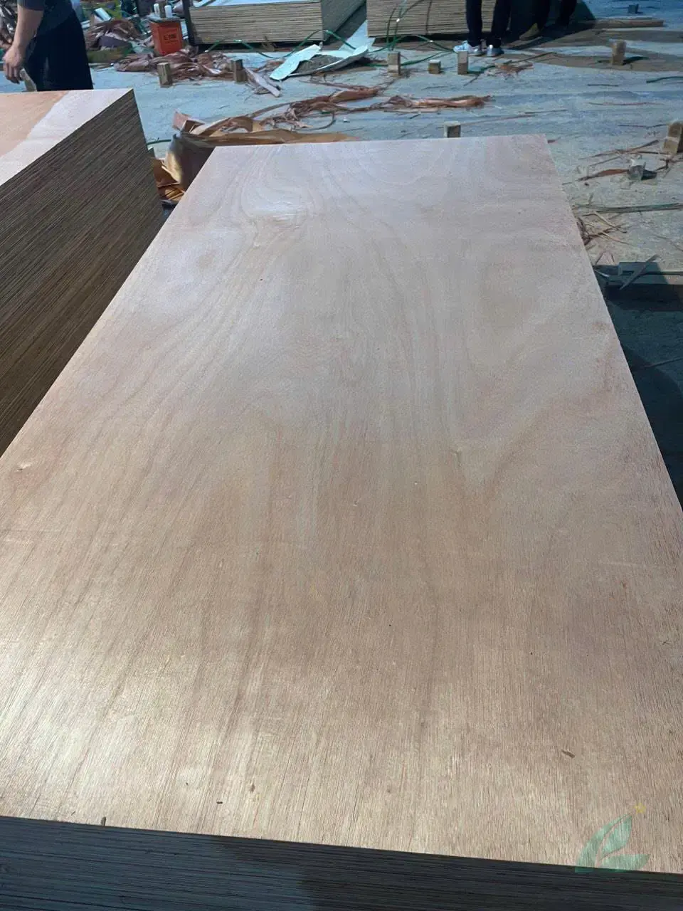 okoume plywood vietnam factory export packing hcply panel stack