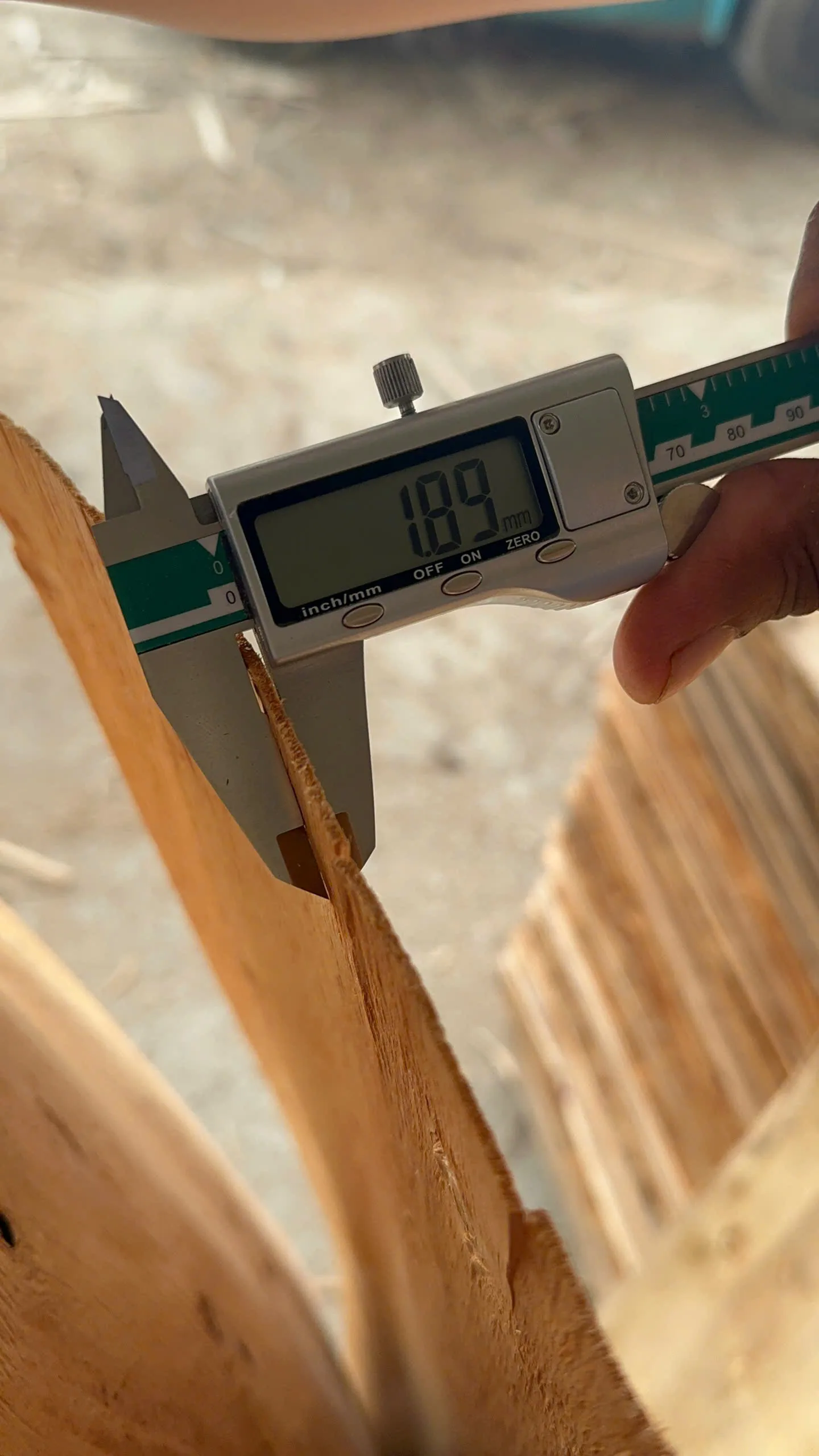 Core veneer quality inspection at Mika Plywood Vietnam factory