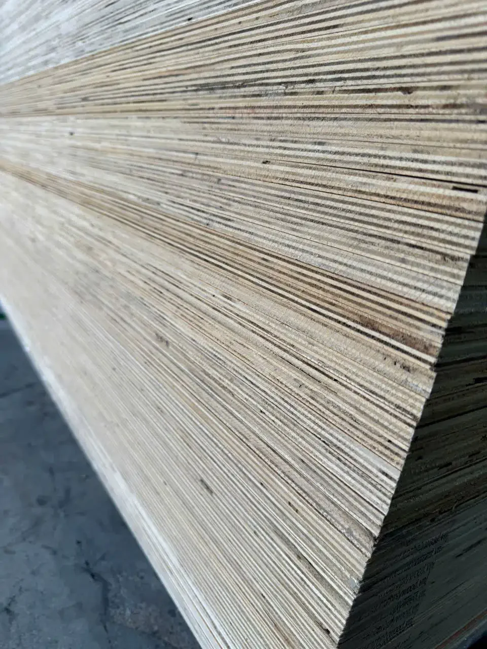Plywood edge surface finish check — furniture grade export quality Mika Plywood